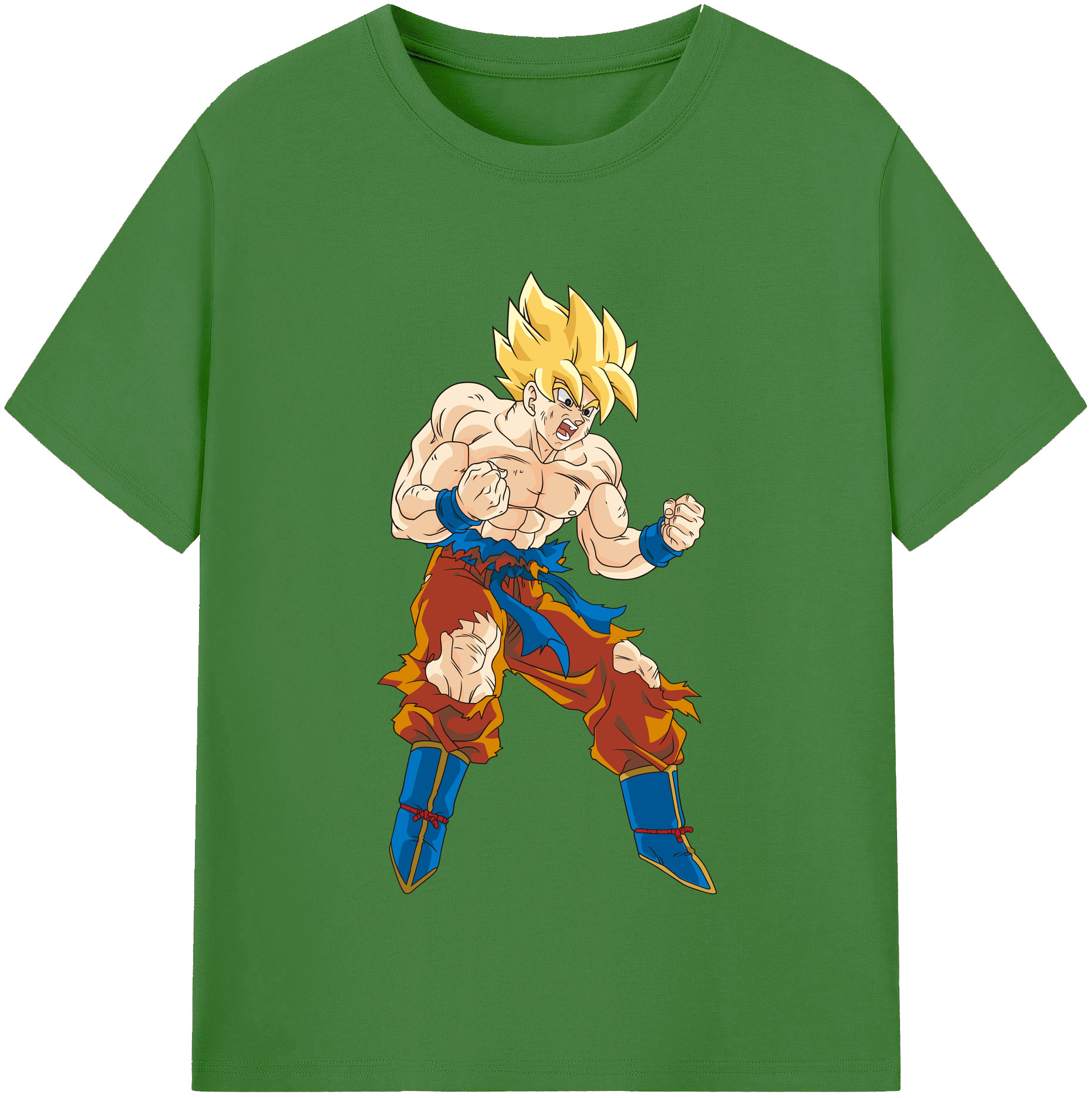 （画像用） ドラゴンボール 孫悟空（そん ごくう）Son Goku カカロット DRAGON BALL Kakarotto レディースカジュアルプリントTシャツ（綿100％）